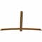 Ekena Millwork Bellingham Timber Gable Bracket, Western Red Cedar, 96"W x 60"H x 1 1/2"D x 5 1/2"F, 15/12 Pitch GBW096X60X0206BEL00SWR - alternate 4